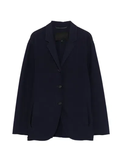 Pre-owned Prada 1990s Button-fastening Blazer In Blue