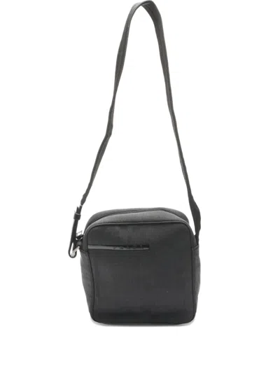 Pre-owned Prada 1990s Canvas Sport Cross Body Bag In Gray