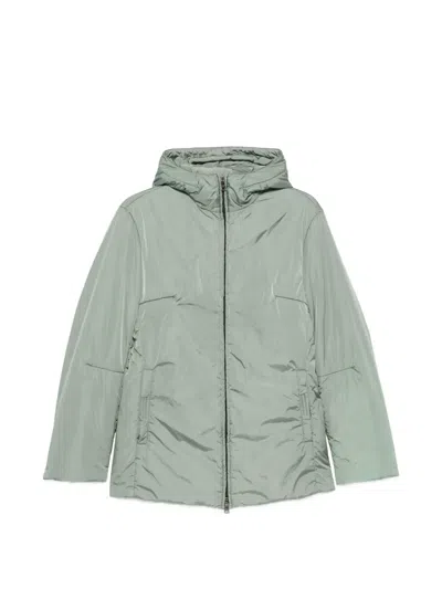 Pre-owned Prada 1990s Hooded Zip-up Jacket In 绿色