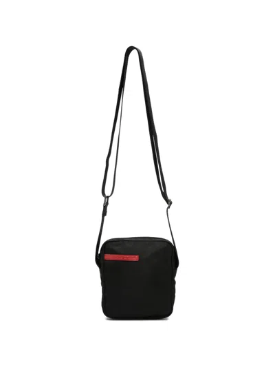 Pre-owned Prada 1990s Logo-patch Crossbody Bag In Black