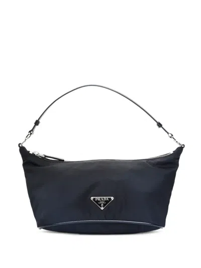 Pre-owned Prada 1990s Nylon Shoulder Bag In Black