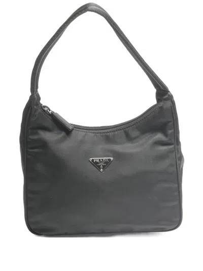 Pre-owned Prada 1990s Nylon Shoulder Bag In Black