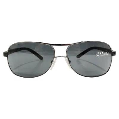 Pre-owned Prada 1990s Silver Tone Aviator Sunglasses