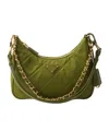 Prada Mini Re-edition 1995 Shoulder Bag In Ivy Green