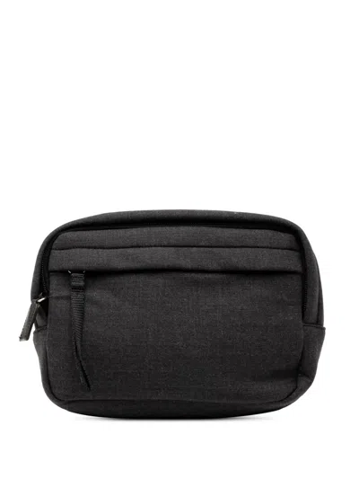 Pre-owned Prada 1995 Polyester Pouch In Gray