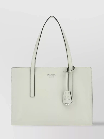 Prada 1995 Re-edition Shoulder Bag In White