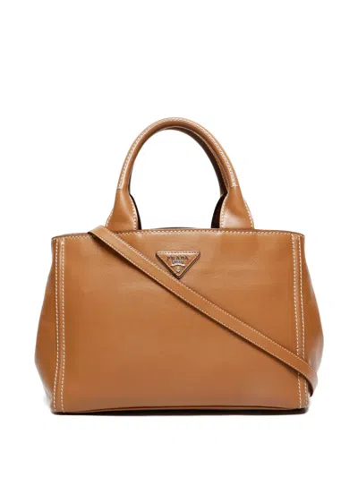 Pre-owned Prada 2000-2010s Two-way Handbag In Brown