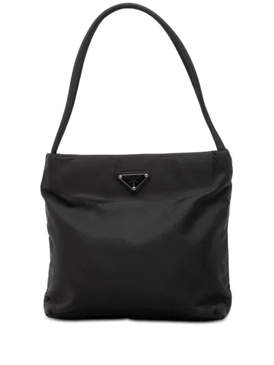 Pre-owned Prada 2000-2012 Tessuto Shoulder Bag In Black