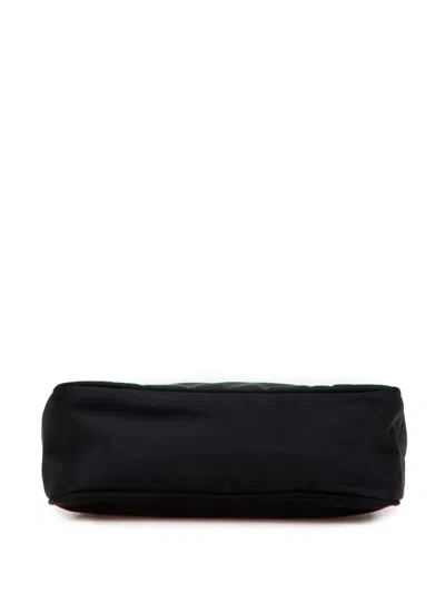 Pre-owned Prada 2000-2013 Mini Tessuto Sport Shoulder Bag In Black