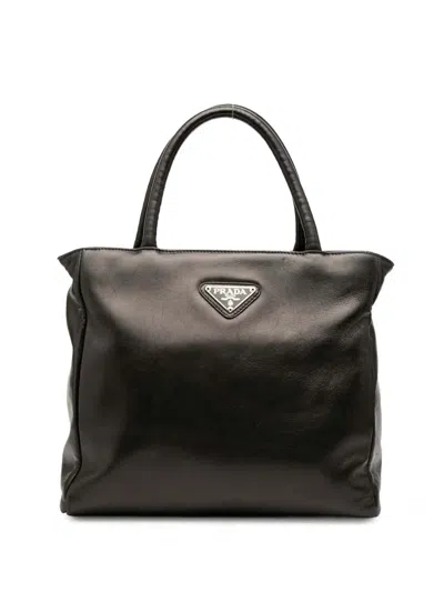 Pre-owned Prada 2000-2013 Nappa Sport Tote Bag In Black