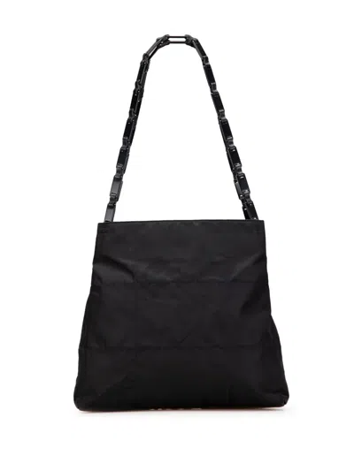 Pre-owned Prada 2000-2013 Quilted Tessuto Chain Tote Bag