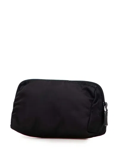 Pre-owned Prada 2000-2013 Tessuto Cosmetic Pouch In Black