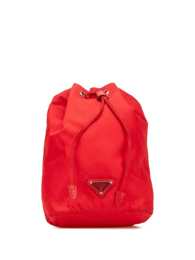 Pre-owned Prada 2000-2013 Tessuto Drawstring Pouch