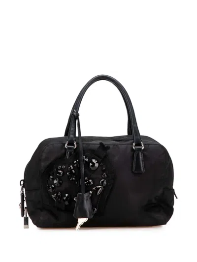 Pre-owned Prada 2000-2013 Tessuto Evening Heart Handbag