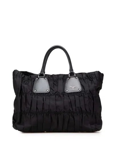 Pre-owned Prada 2000-2013 Tessuto Gaufre Tote Bag