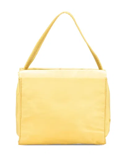 Pre-owned Prada 2000-2013 Tessuto Handbag In Yellow