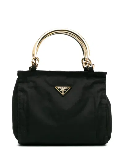 Pre-owned Prada 2000-2013 Tessuto Handbag In Black