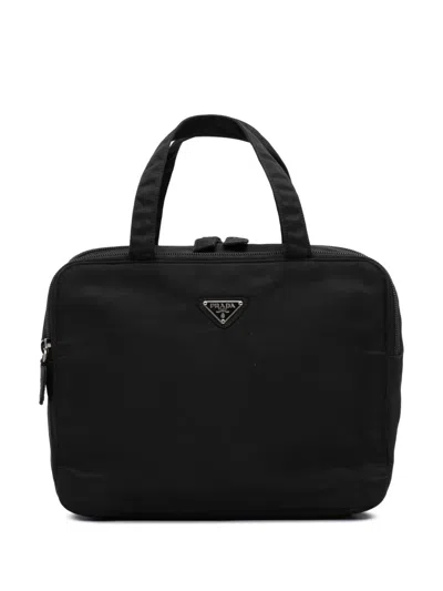 Pre-owned Prada 2000-2013 Tessuto Handbag In Black