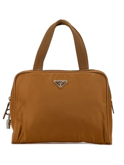 Pre-owned Prada 2000-2013 Tessuto Handbag In Brown