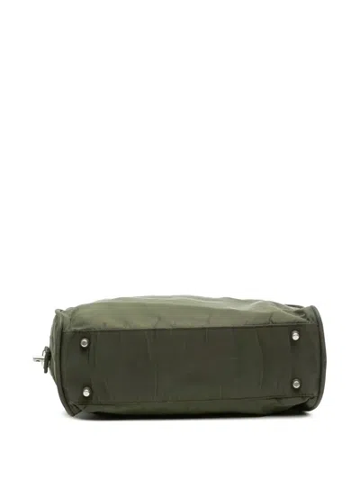 Pre-owned Prada 2000-2013 Tessuto Handbag In Green