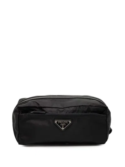 Pre-owned Prada 2000-2013 Tessuto Pouch In Black