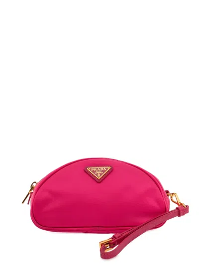 Pre-owned Prada 2000-2013 Tessuto Pouch In Pink