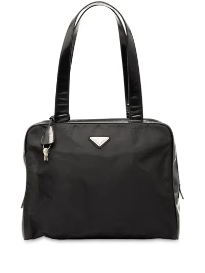 Pre-owned Prada 2000-2013 Tessuto Shoulder Bag In Black