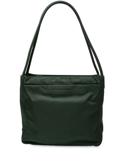 Pre-owned Prada 2000-2013 Tessuto Shoulder Bag In Green