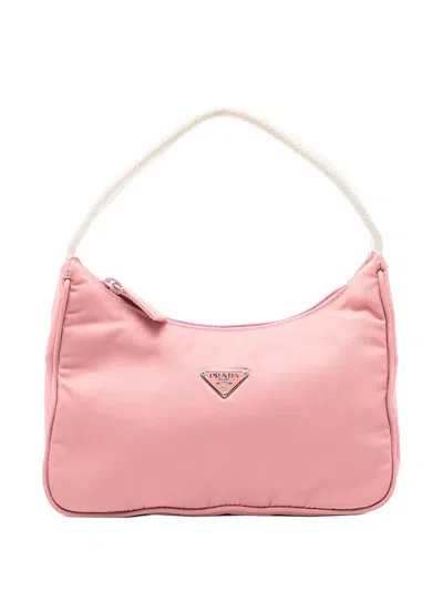 Pre-owned Prada 2000-2013 Tessuto Shoulder Bag In Pink