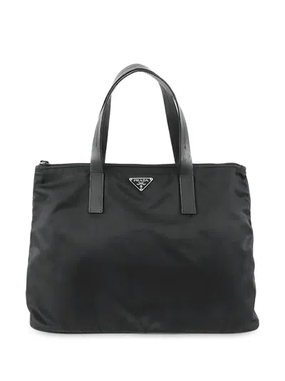 Pre-owned Prada 2000-2013 Tessuto Tote Bag In Black