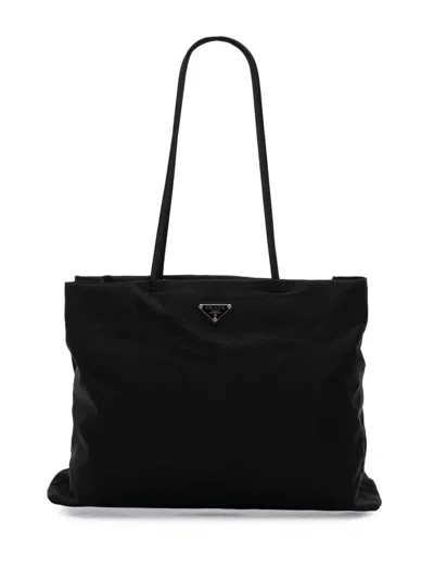 Pre-owned Prada 2000-2013 Tessuto Tote Bag In Black