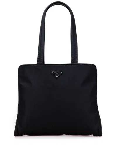 Pre-owned Prada 2000-2013 Tessuto Tote Bag In Black
