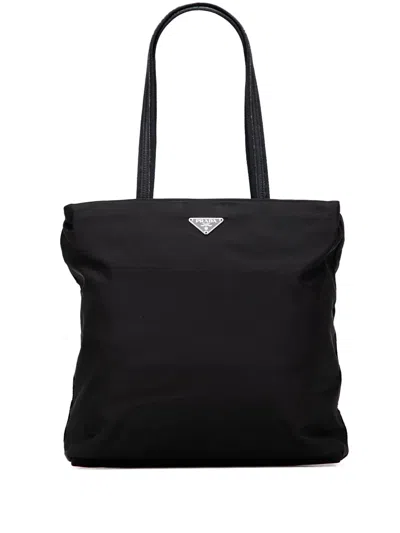 Pre-owned Prada 2000-2013 Tessuto Tote Bag In Black