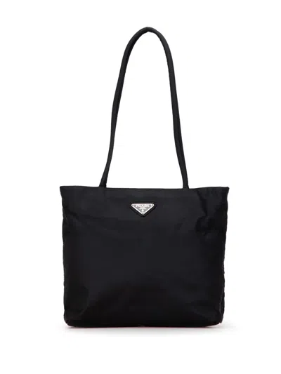 Pre-owned Prada 2000-2013 Tessuto Tote Bag In Black