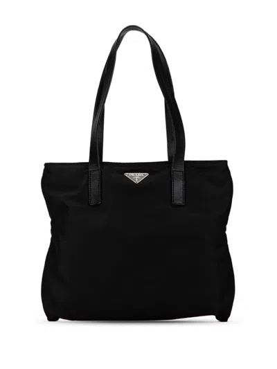 Pre-owned Prada 2000-2013 Tessuto Tote Bag In Black