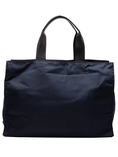 Pre-owned Prada 2000-2013 Tessuto Tote Bag In Blue