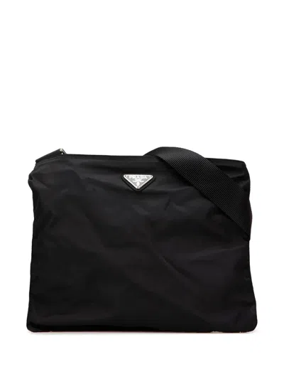 Pre-owned Prada 2000-2013 Tessuto Zip Top Crossbody Bag