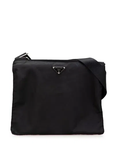 Pre-owned Prada 2000-2013 Tessuto Zip Top Crossbody Bag