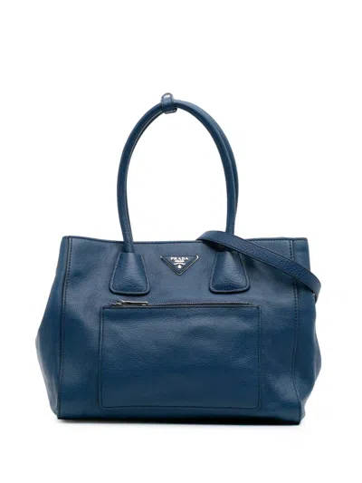 Pre-owned Prada 2000-2013 Vitello Phenix Shopping Tote Satchel