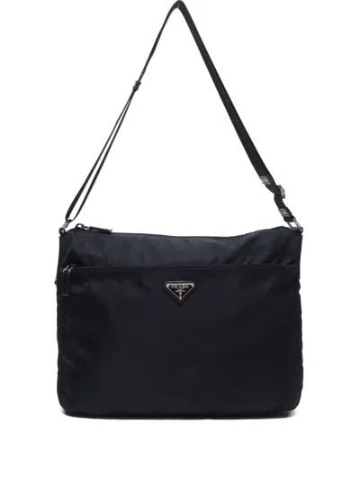 Pre-owned Prada 2000-2015s Triangle-logo Shoulder Bag