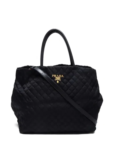 Pre-owned Prada 2000-2020 Quilted Two-way Tote Bag