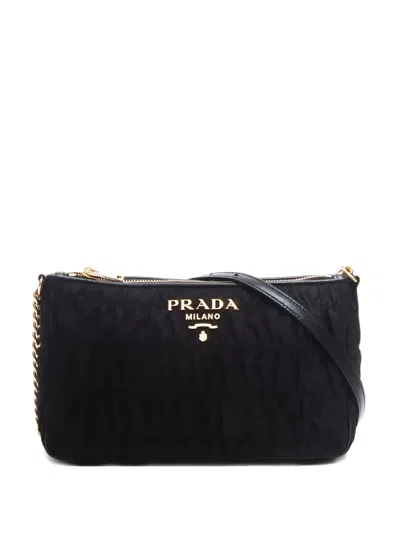 Pre-owned Prada 2000-2020 Tessuto Gaufre Crossbody Bag