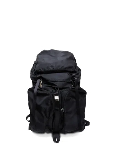 Pre-owned Prada 2000-2020s Nylon Backpack In Black