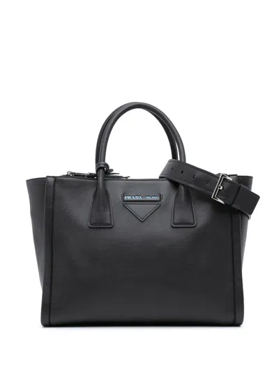 Pre-owned Prada 2000-2024 Grace Lux Concept Satchel In Black