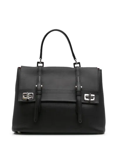 Pre-owned Prada 2000-2024 Large City Calf Double Flap Satchel