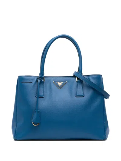 Pre-owned Prada 2000-2024 Medium Saffiano Lux Galleria Satchel
