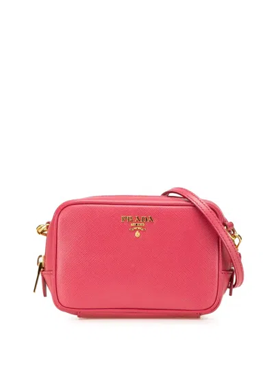 Pre-owned Prada 2000-2024 Mini Saffiano Camera Bag Crossbody Bag
