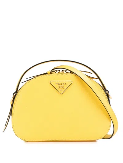 Pre-owned Prada 2000-2024 Saffiano Lux Odette Satchel