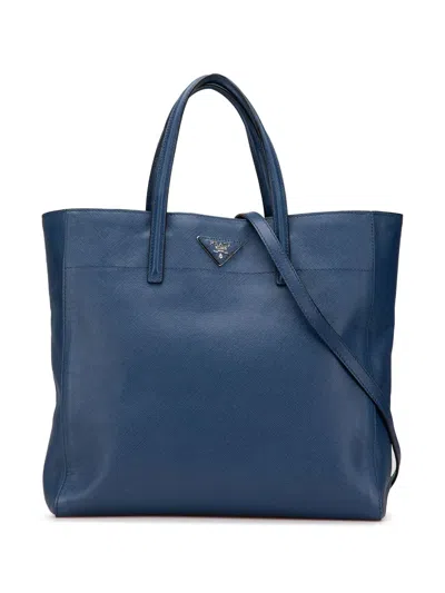 Pre-owned Prada 2000-2024 Saffiano Soft Tote Satchel