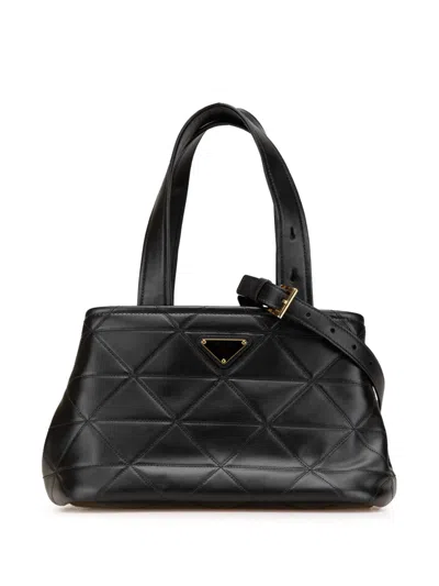 Pre-owned Prada 2000-2024 Small Quilted Lambskin Satchel